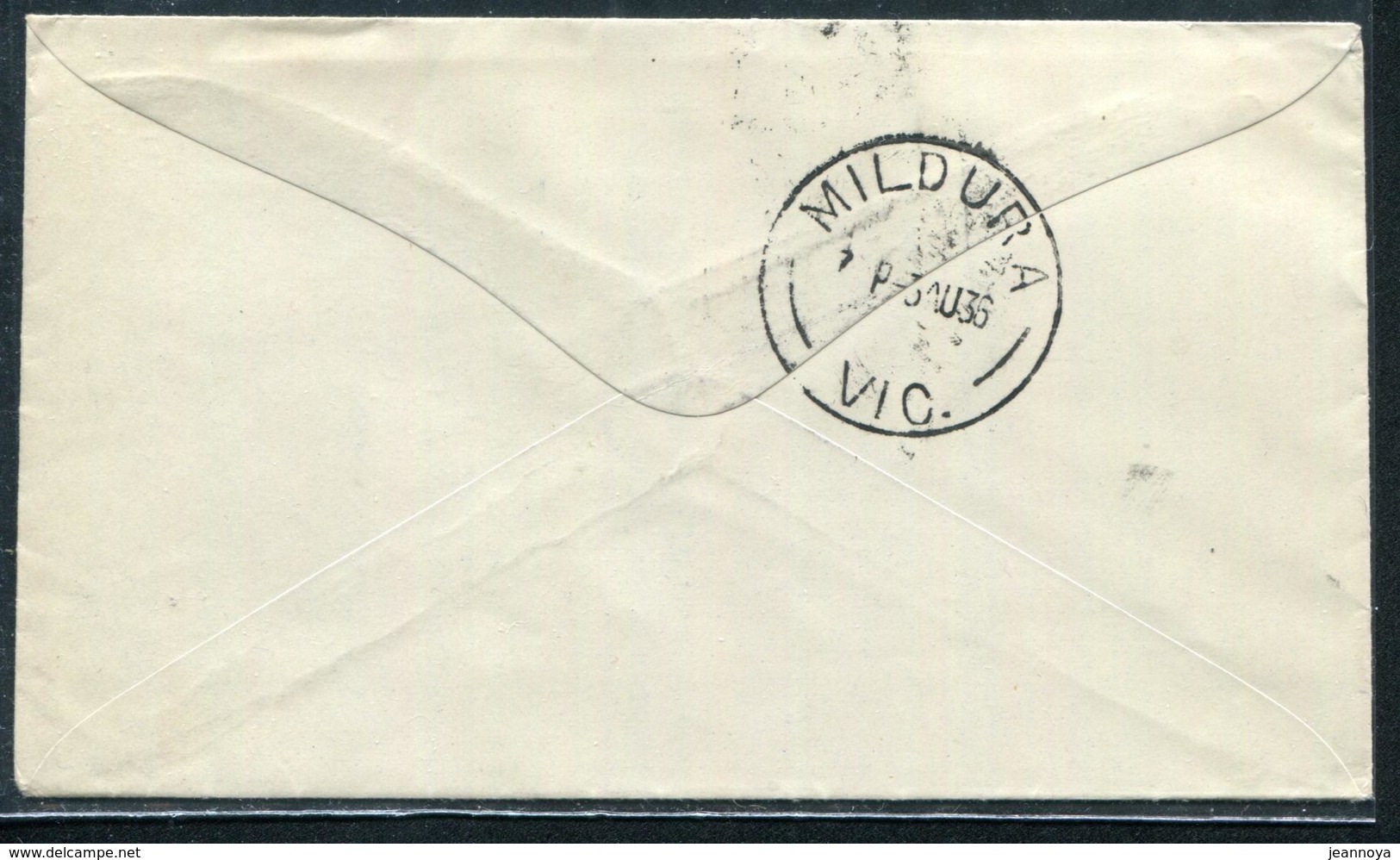 AUSTRALIE - N° 105 & 106 / 1er. VOL , ADELAIDE LE 3/8/1936 POUR MILDURA - SUP - Brieven En Documenten