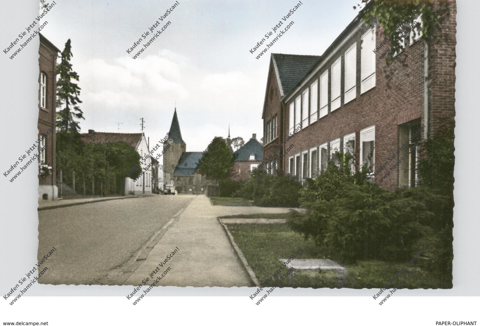 4055 NIEDERKRÜCHTEN, Dr. Lindemann - Strasse Mit Schule Und Kirche - Viersen