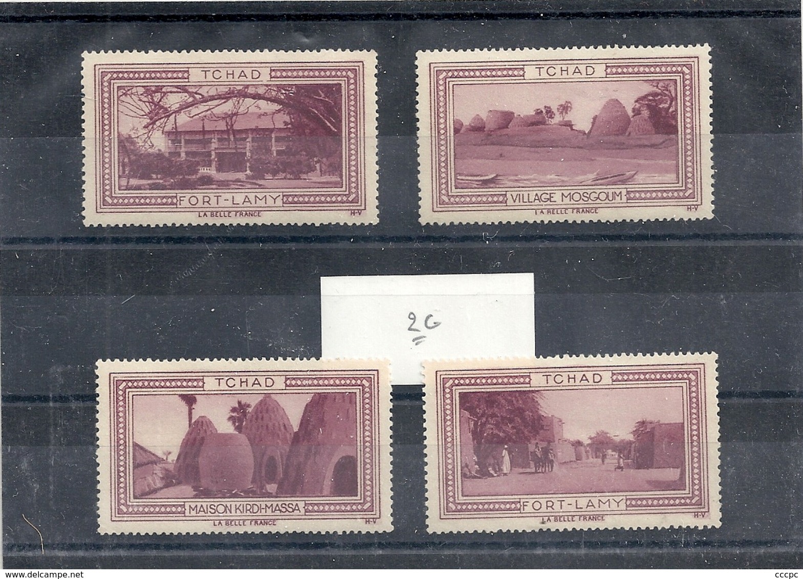 France Colonies Tchad Vignettes De Fort-Lamy - Autres & Non Classés