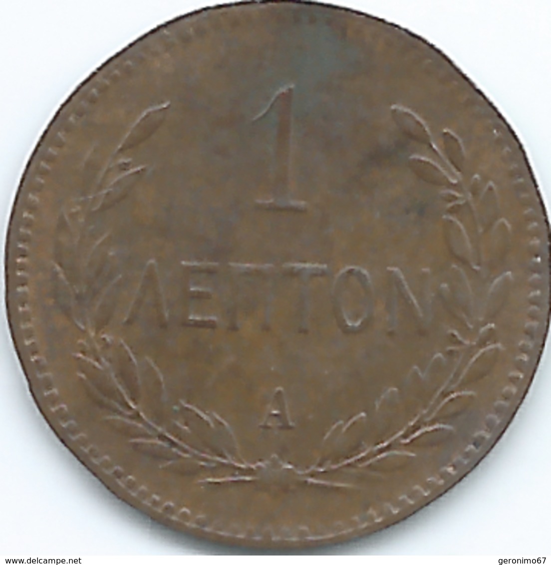 Crete - George I (Geórgios) - 1901 - 1 Lepton - KM1 - Greece