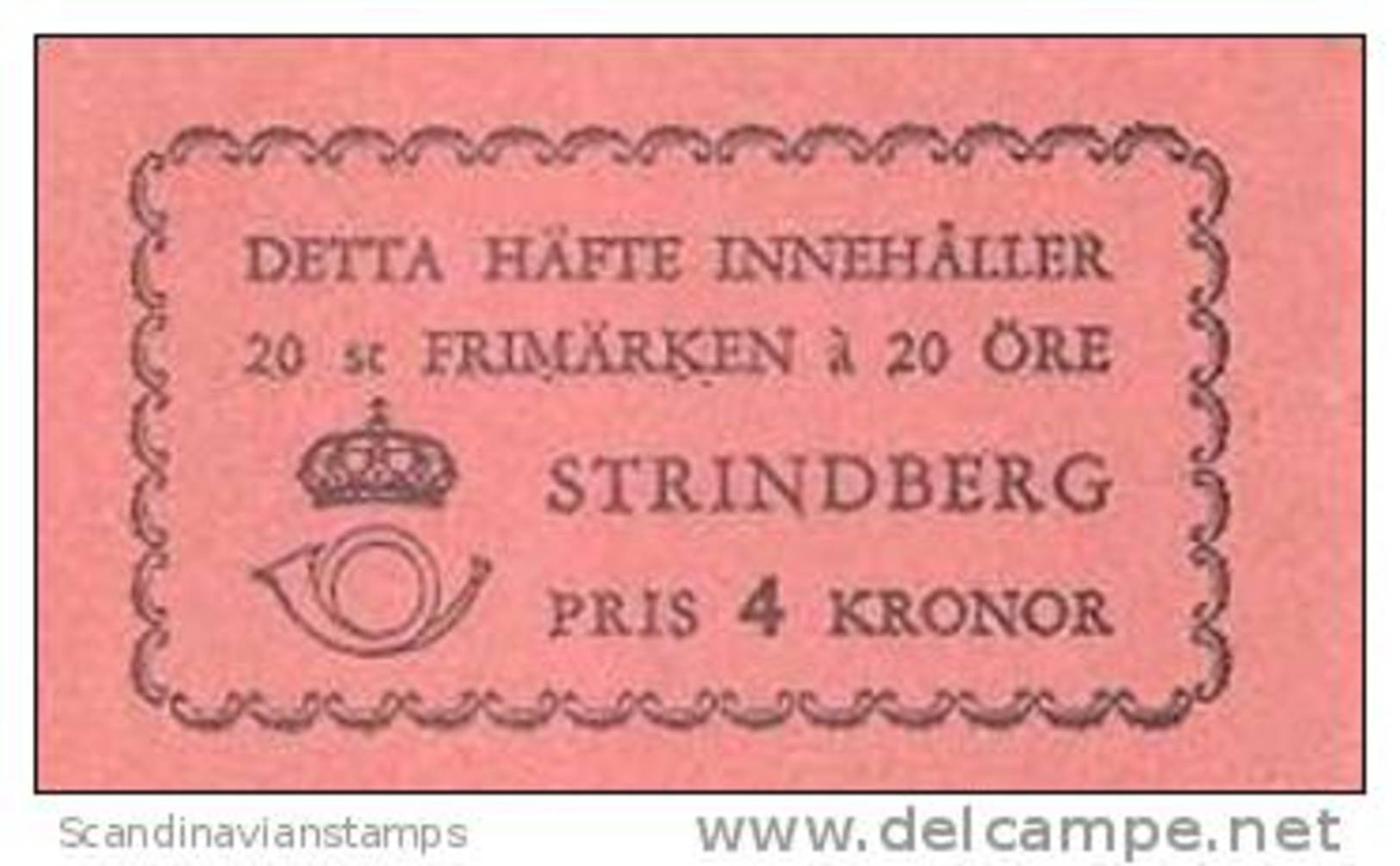 ZWEDEN 1949 Postzegelboekje A.Strindberg PF-MNH-NEUF - 1904-50