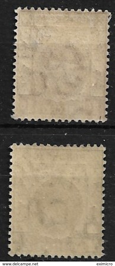 HONG KONG 1912 1c BROWN, 2c DEEP GREEN SG 100, 101 WATERMARK MULTIPLE CROWN CA LIGHTLY MOUNTED MINT  Cat £27+ - Unused Stamps