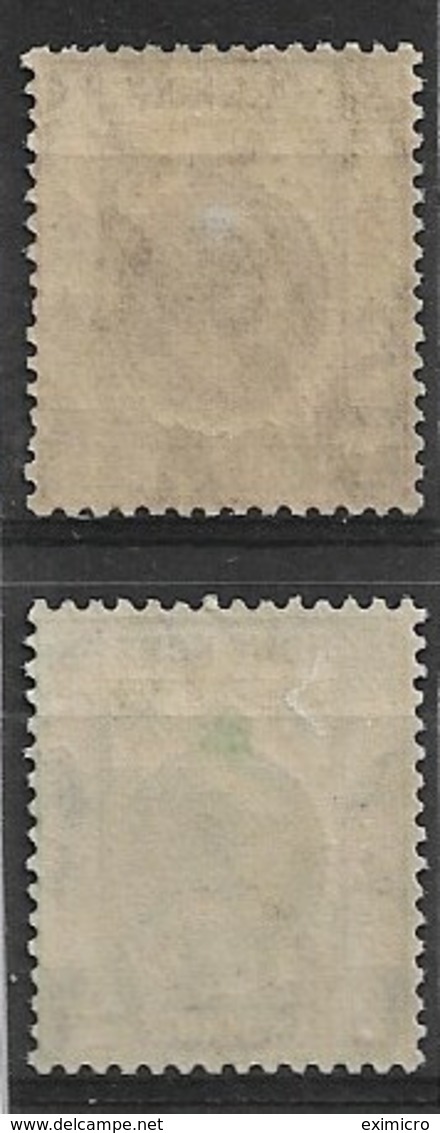 HONG KONG 1921 - 1937 1c , 2c  SG 117, 118 WATERMARK MULTIPLE SCRIPT CA LIGHTLY MOUNTED MINT  Cat £10.50 - Unused Stamps