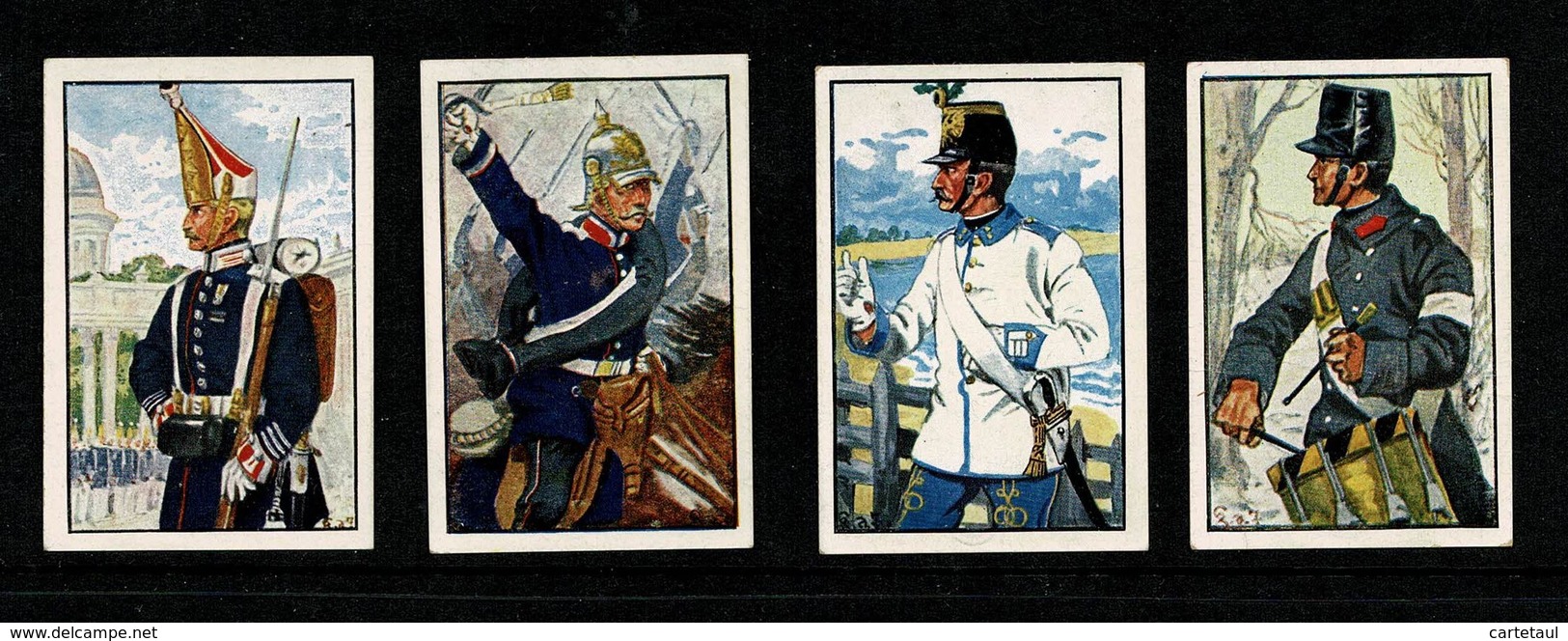 Militaria Guerre De 1870 Uniforme Allemand  Lot De 4 Chromos STURM  TTB  2 Scan  (lot 1) - Sturm