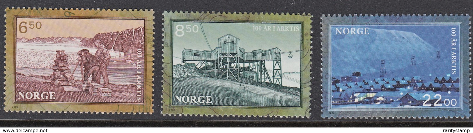 NORVEGIA 2006   100° SPEDIZIONE SPITZBERGEN   UNIFICATO N.1524/26  MNH PERFETTI - Unused Stamps