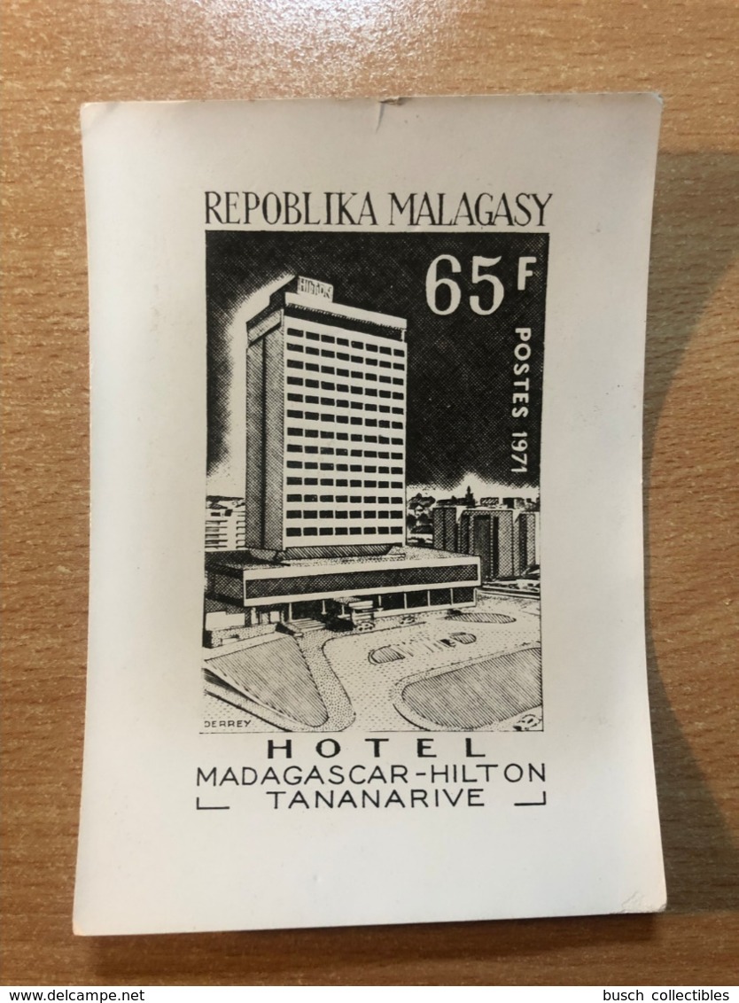 Madagascar 1971 - Epreuve Photo Publicity Essay Hotel Hilton Tananarive - Other & Unclassified