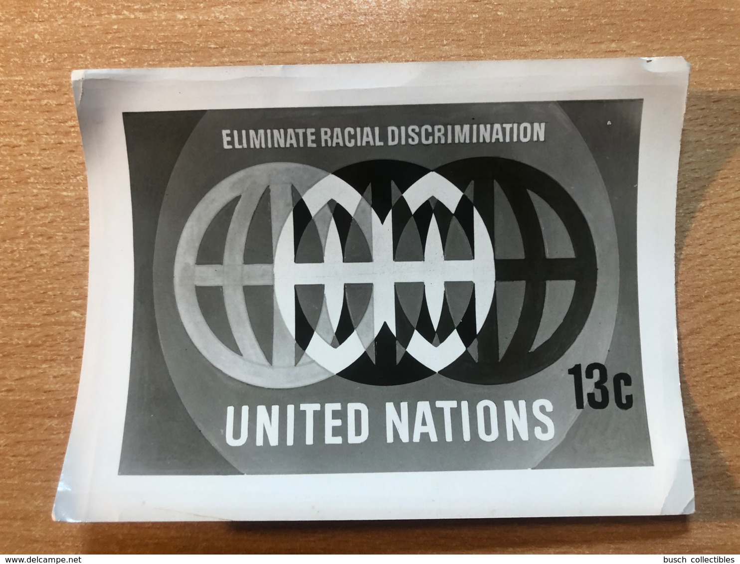 United Nations Unies New York UN UNO ONU 1970 - Epreuve Photo Publicity Essay Eliminate Racial Discrimination - Lettres & Documents