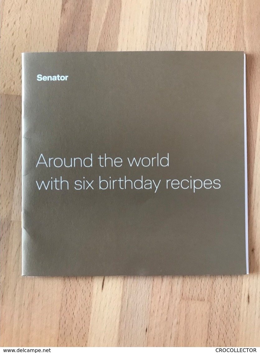 LUFTHANSA - THE WORLD WITH SIX BIRTHDAY RECIPES FOR FQTV GOLD SENATOR CARD HOLDERS MM-E-00867 AROUND - Cadeaux Promotionnels