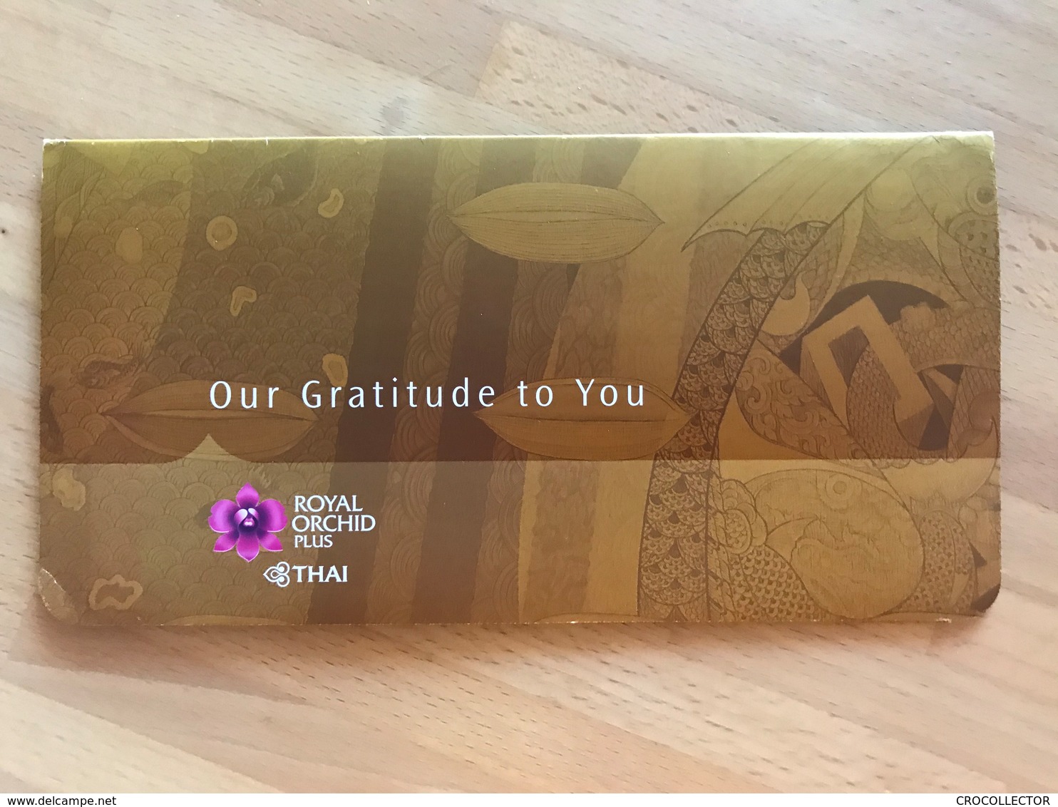 THAI AIRWAYS BIRTHDAY UPGRADE VOUCHER AWARD FOR FREQUENT FLYER ROYAL ORCHID PLUS GOLD GOLD CARD HOLDERS - Materiale Promozionale