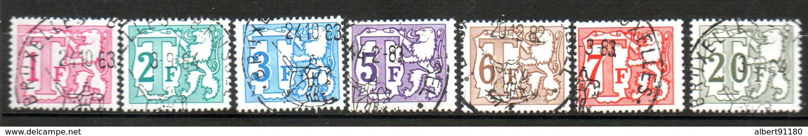 BELGIQUE Taxe 1966 N° 66-71 - Other & Unclassified