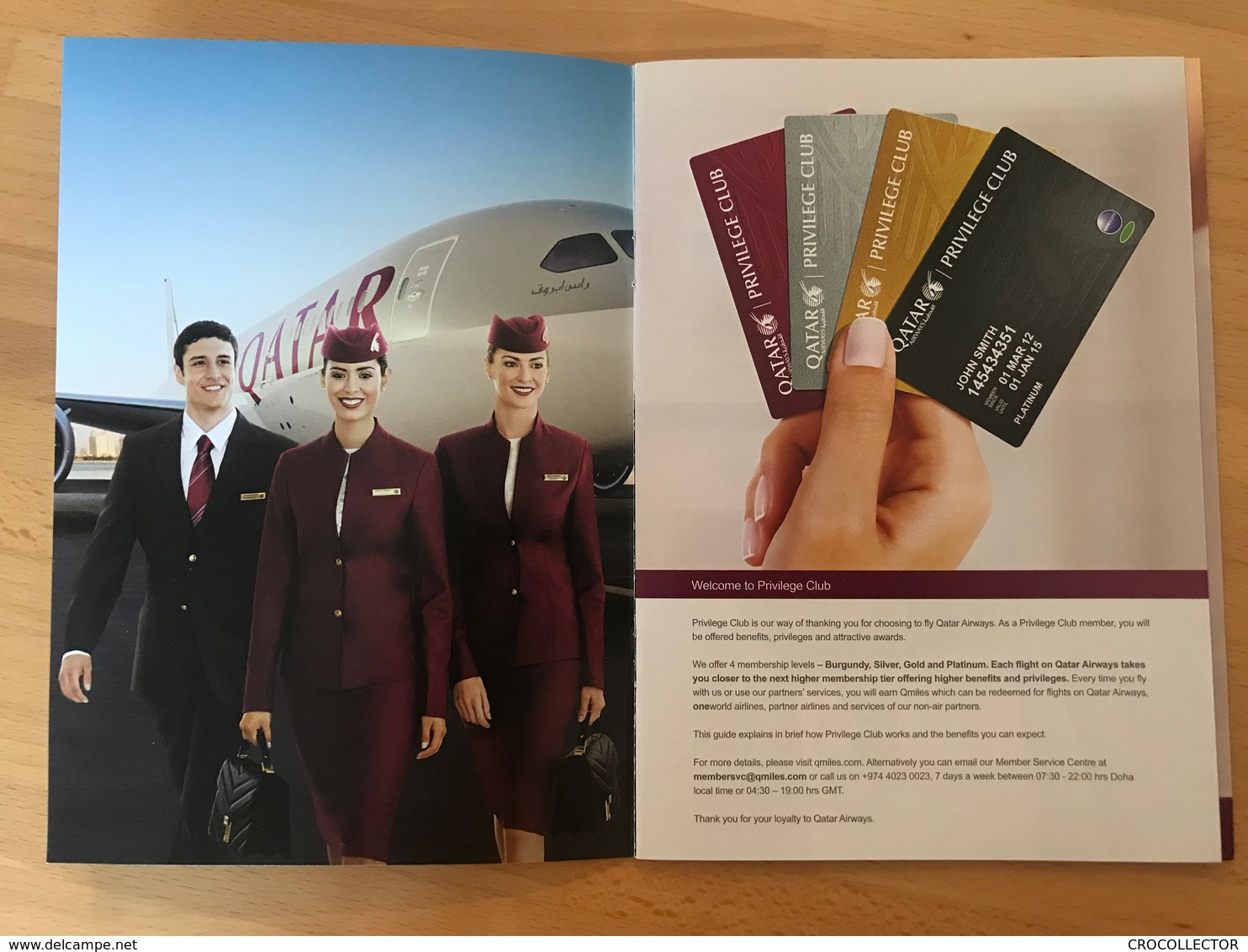 QATAR AIRWAYS PRIVILEGE CLUB  MEMBERSHIP GUIDE - Materiale Promozionale