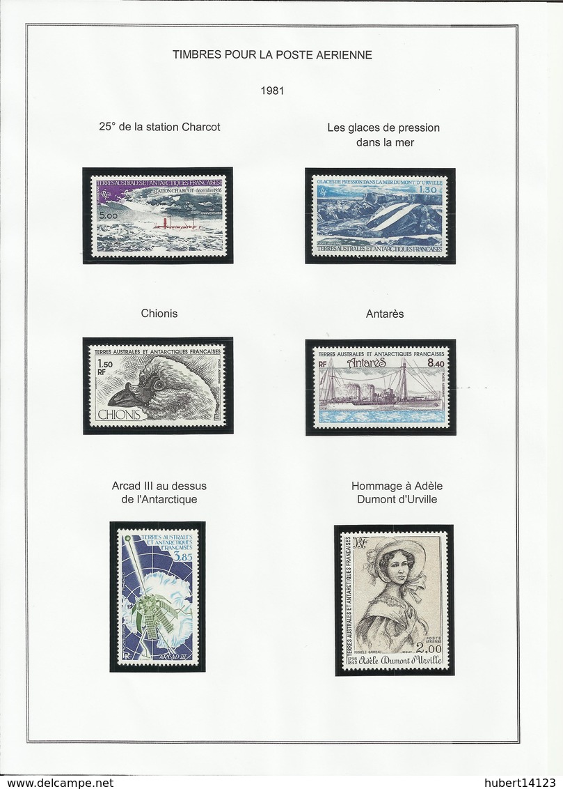 TAAF POSTE 1981  N° 92 à 94 + PA N° 65 à 70 Neuf ** MNH - Volledig Jaar