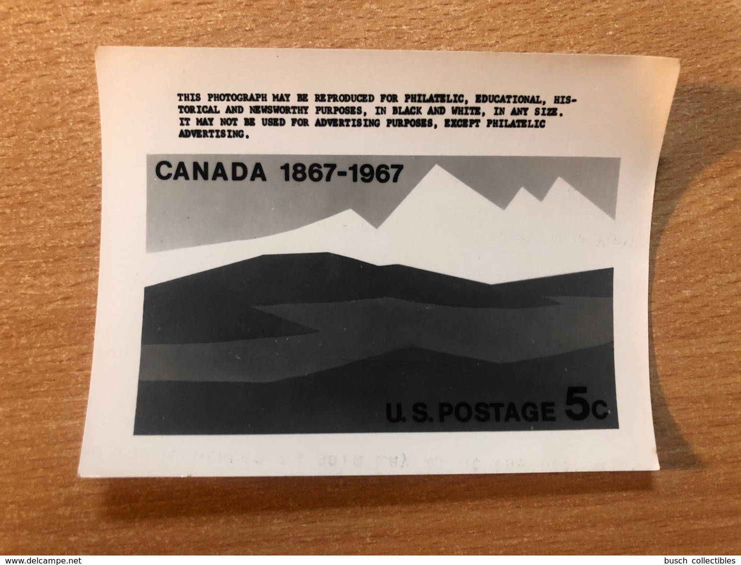 USA Etats-Unis USPS - Epreuve Photo Publicity Essay Kodak Canada 1867 - 1967 - Sonstige & Ohne Zuordnung