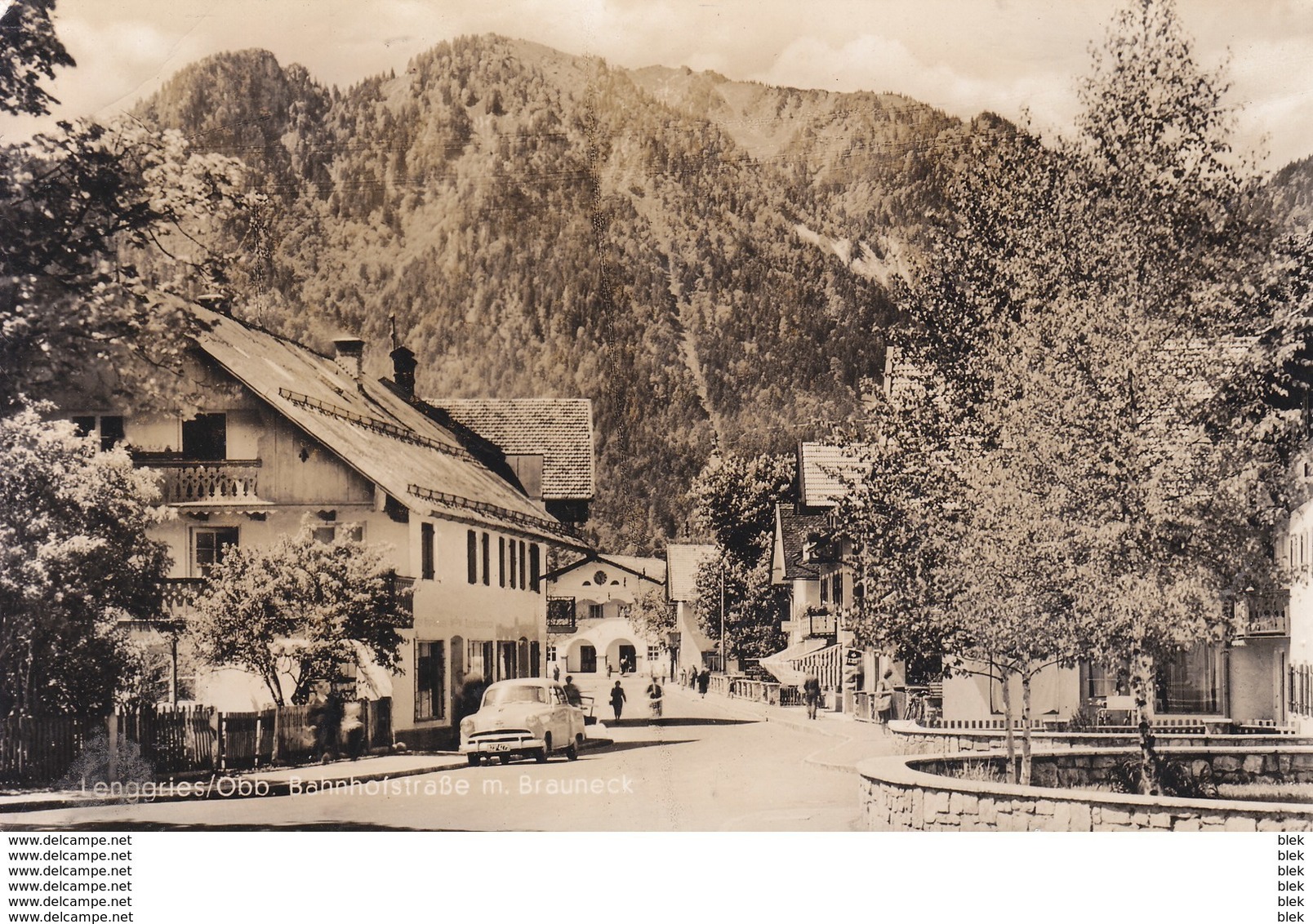 Allemagne : Lenggries : Bahnhofstrabe M . Brauneck . - Lenggries