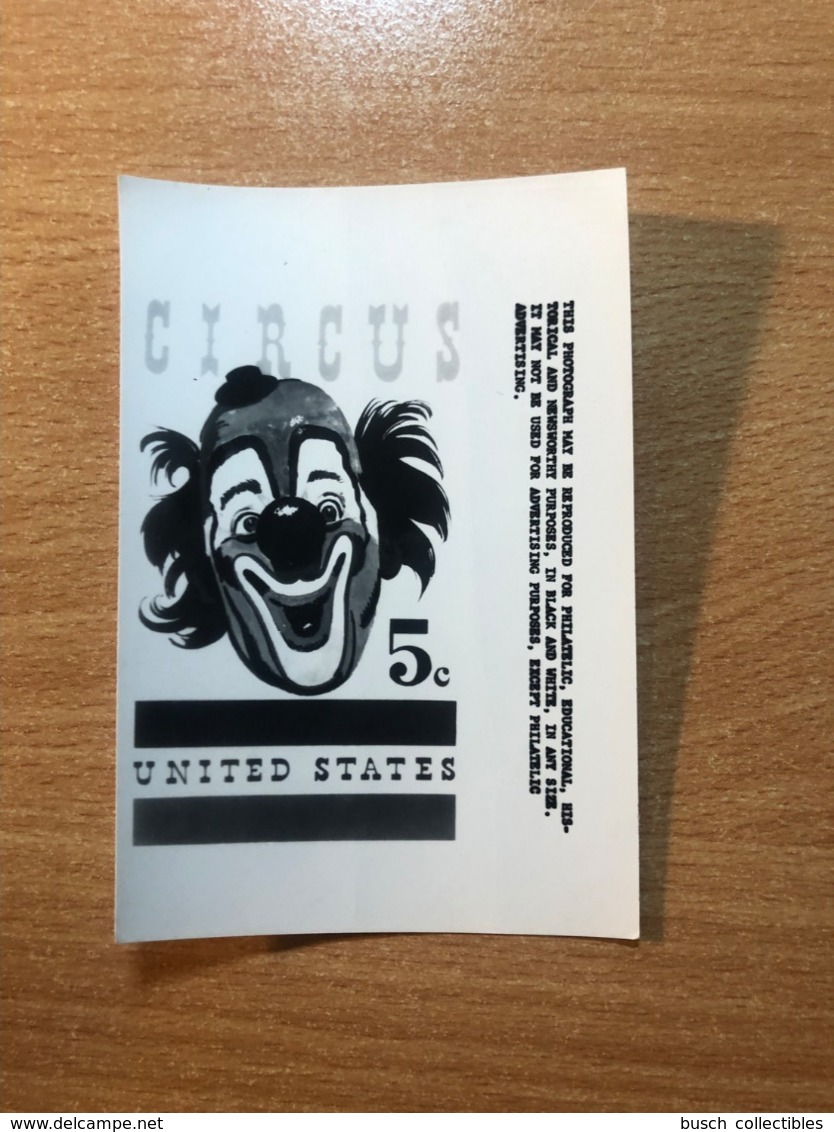 USA Etats-Unis USPS - Epreuve Photo Publicity Essay Kodak Circus Zirkus Cirque Clown - Circus