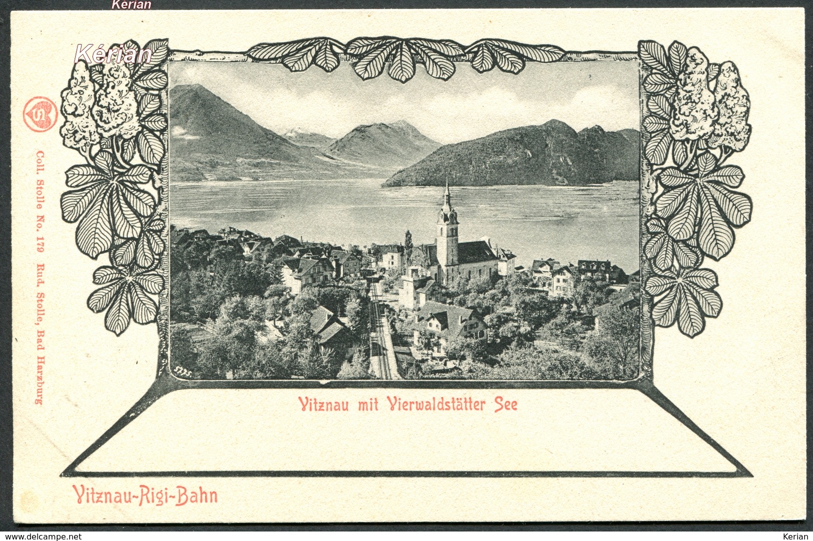 Suisse (LU) - Vitznau-Rigi-Bahn - Vitznau Mit Vierwaldstätter See - Carte Officielle Serie 17 N° 3 - Voir 2 Scans - Vitznau