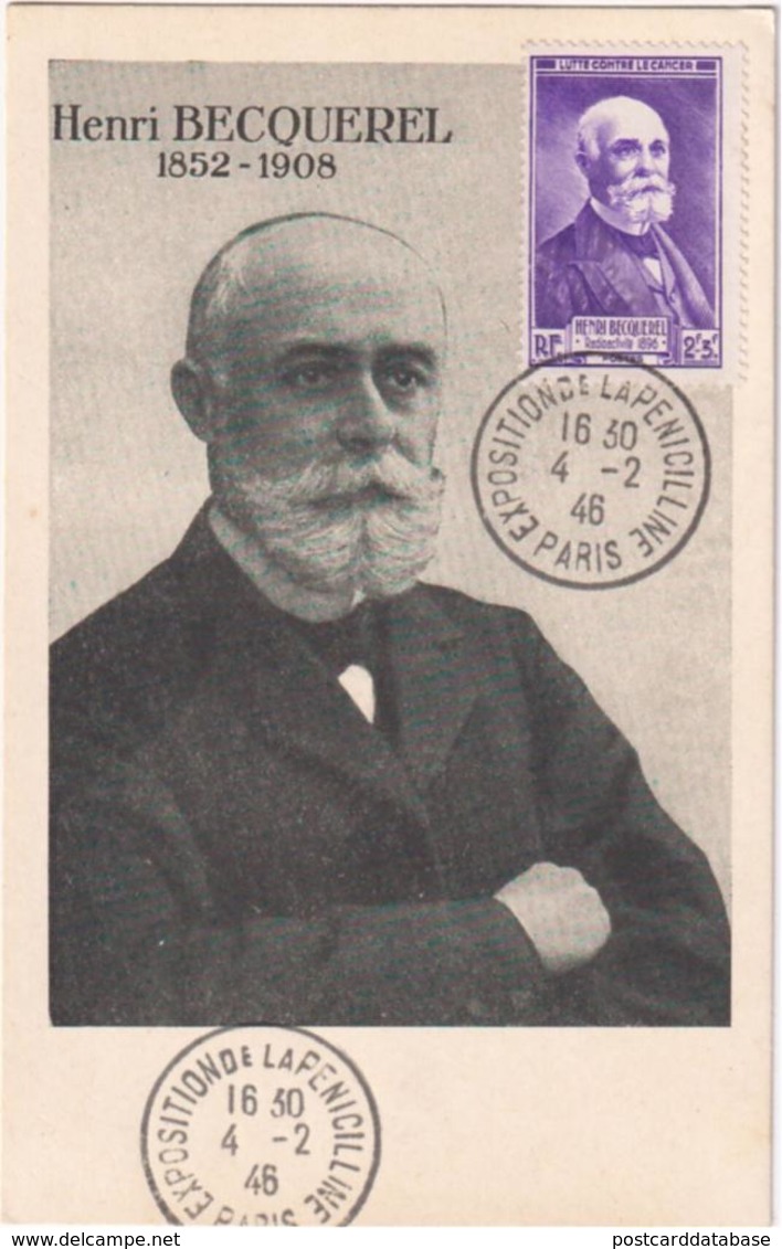 Henri Becquerel - & Maximum Card - Premi Nobel