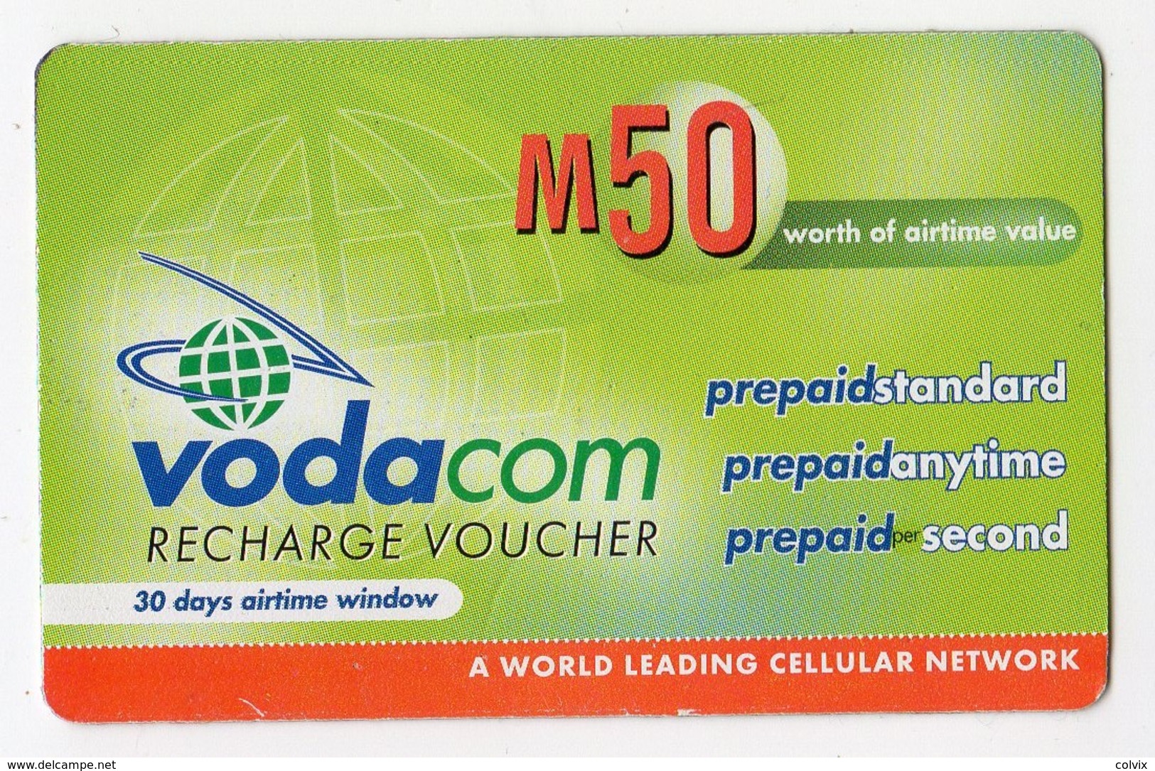 LESOTHO Prépayée VODACOM M50 Année 2005 - Lesotho