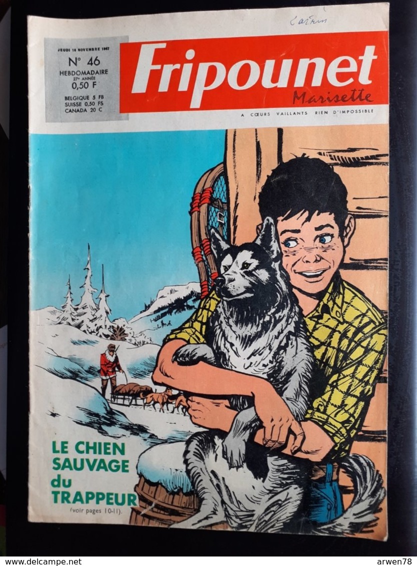 Fripounet Marisette N° 46 Du 16 Novembre 1967 - Fripounet