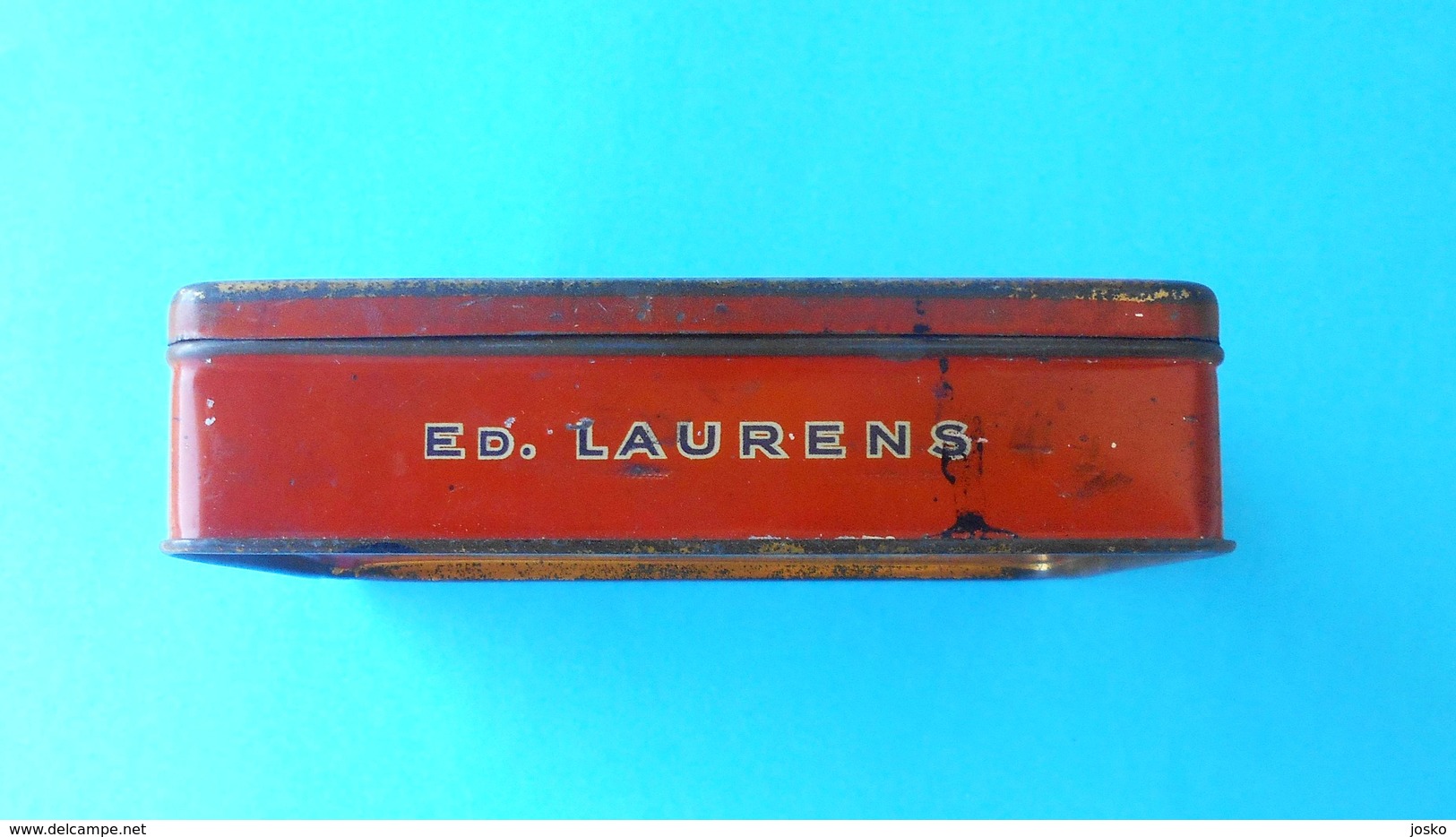 ED. LAURENS Alexandrie-Caire (Prince De Monaco) Original Antique Tin * LARGE SIZE - 100. CIGARETTES * Litho * Cigarette - Empty Tobacco Boxes