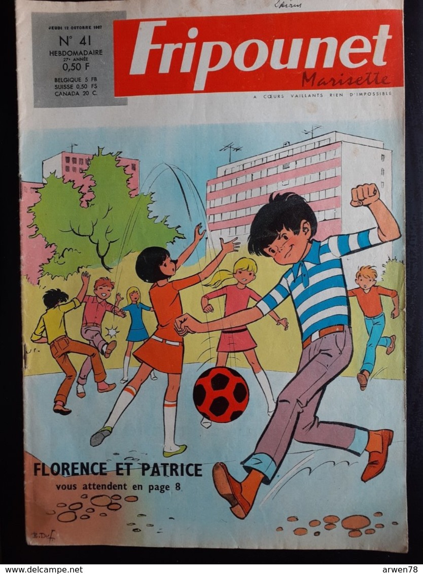 Fripounet Marisette N° 41 Du 12 Octobre 1967 - Fripounet