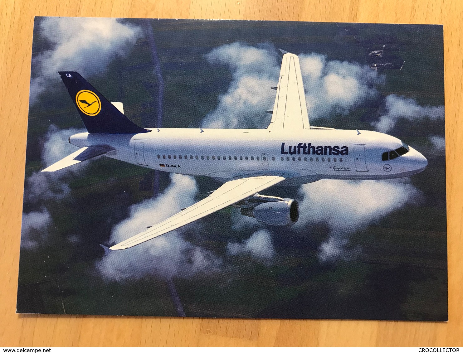 LUFTHANSA Airbus A319-100 POST CARD - Articles De Papeterie