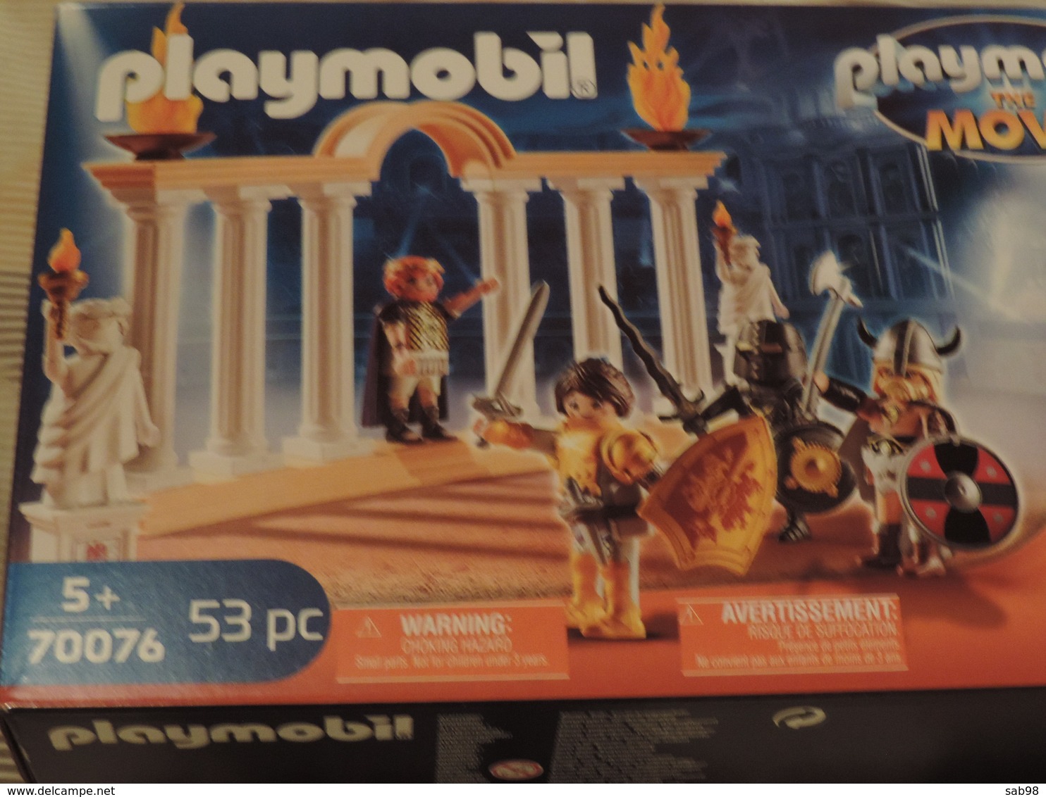 Playmobil The Movie Boîte 70076 Flamme Statue Armes 4 Figurines - Playmobil