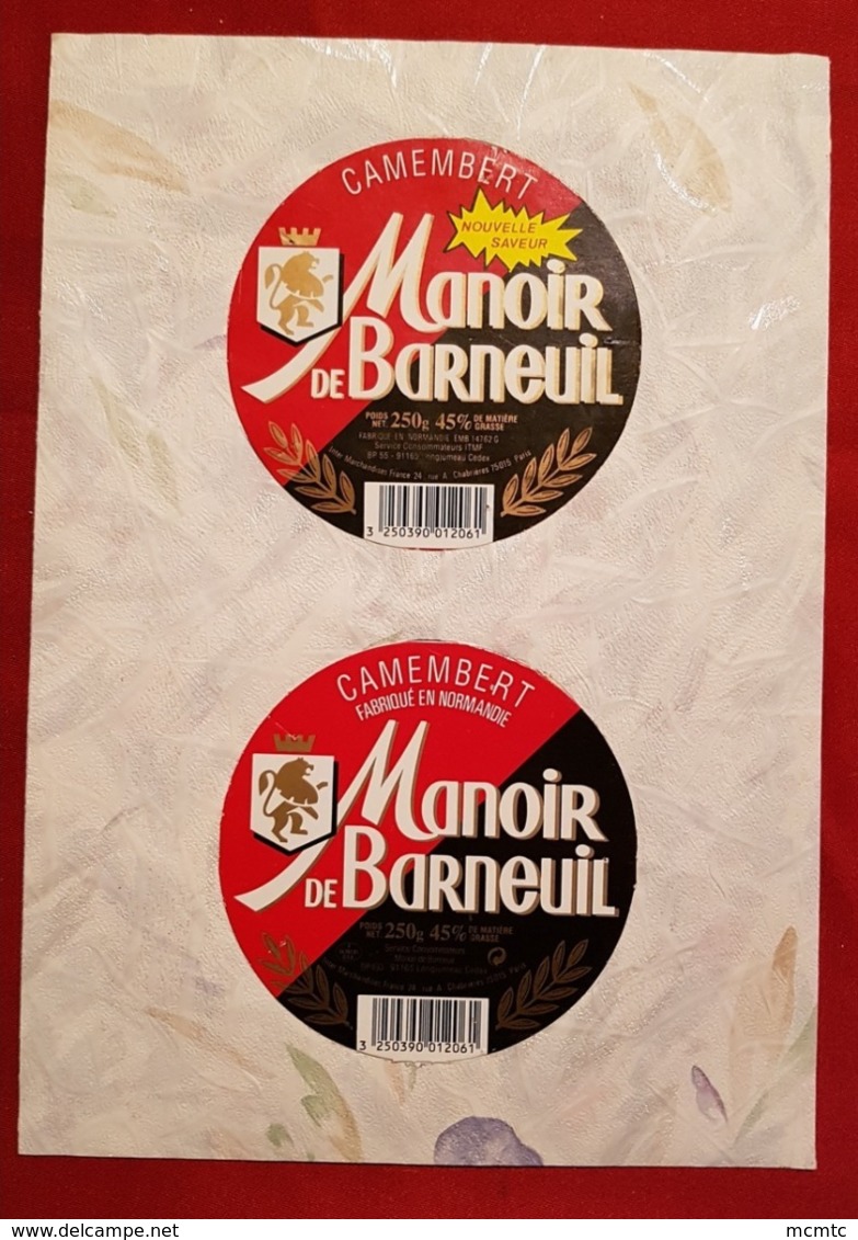 24 étiquettes De Fromage Collées Sur Du Papier Peint - Cheese
