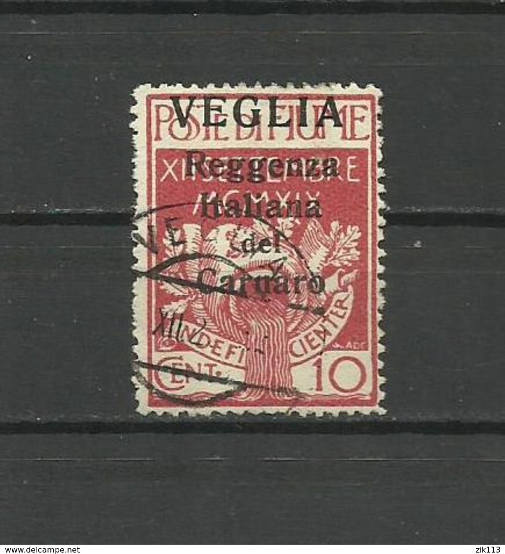 Fiume - Veglia 1920 - MI. 29 I, Used - Arbe & Veglia