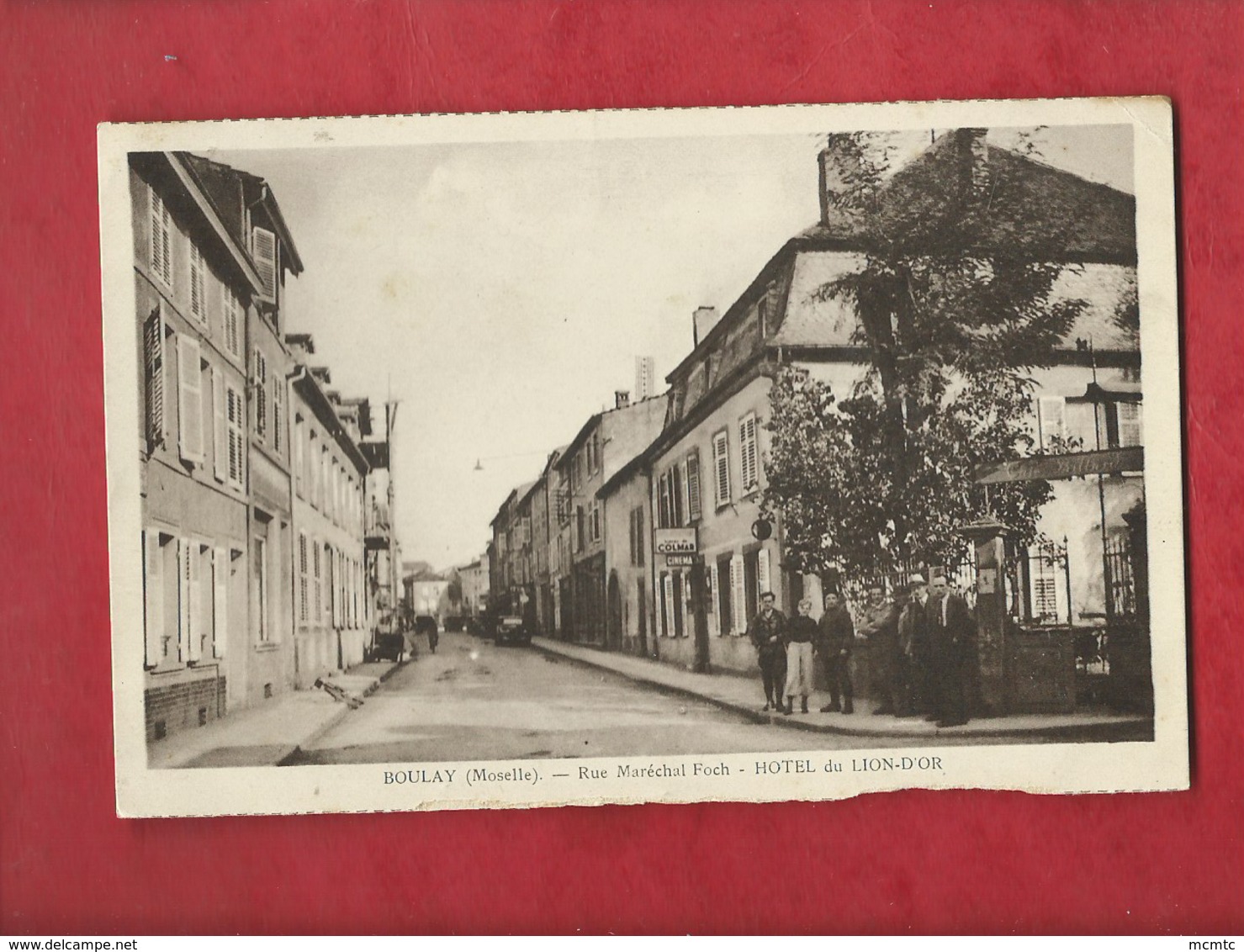 CPA  Provenant D'un Dépliant -  Boulay  -  (Moselle) - Rue Maréchal Foch - Hôtel Du Lion D'Or - Boulay Moselle