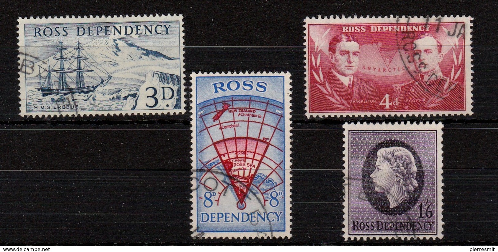 Ross Dependency - Scott Of The Antarctic 1957, Used - Gebruikt