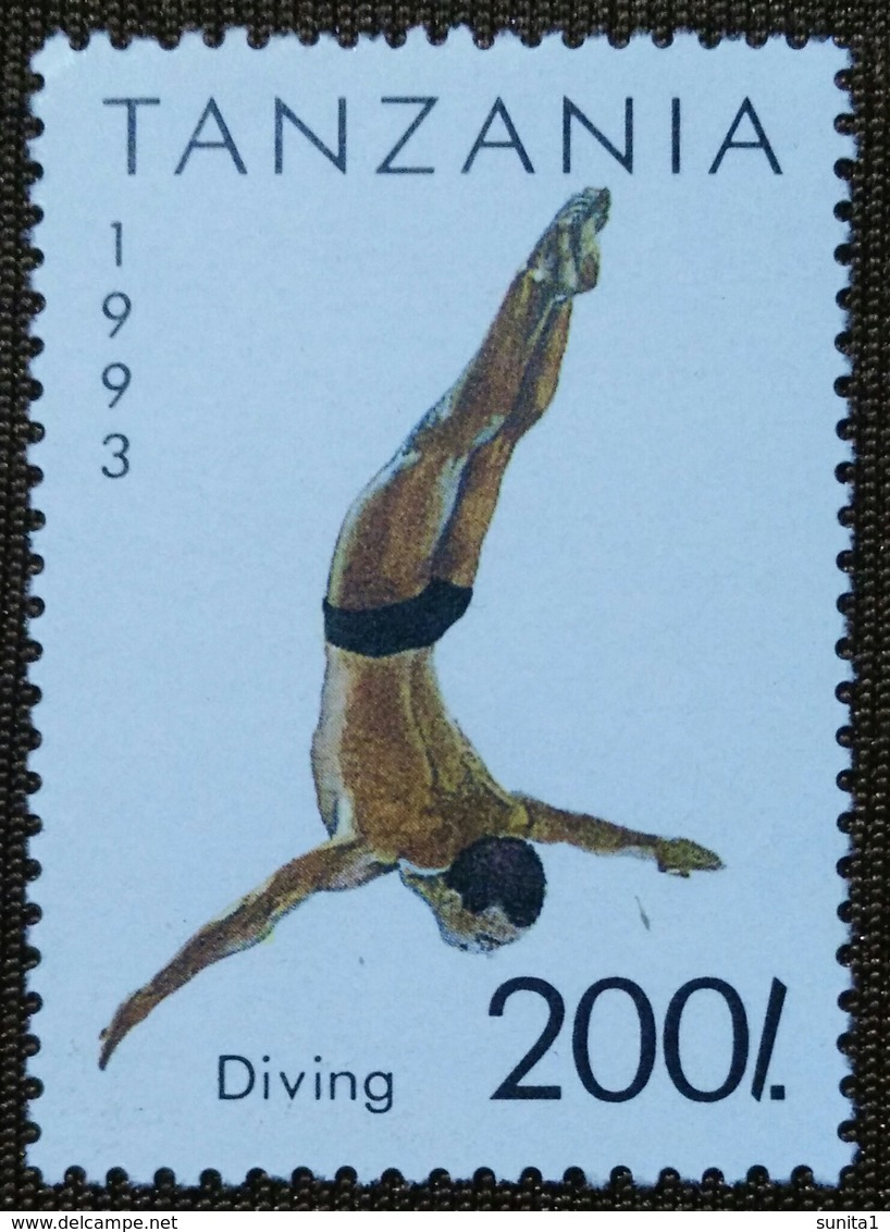 Diving, Water Sports, Game,Tanzania 1993,sports, - Kunst- Und Turmspringen