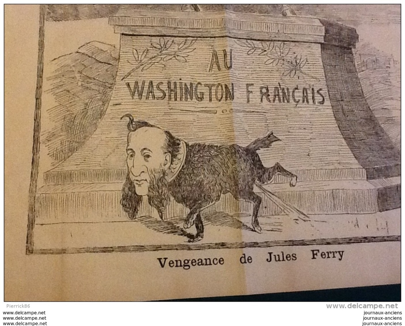 1887 JOURNAL SATIRIQUE LE FORUM Vengeance De Jules FERRY - 1850 - 1899