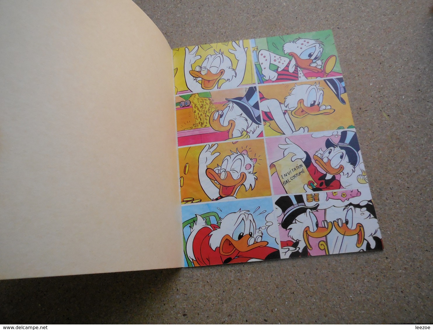 SCROOGE, Walt Disney Coloriage Avec Autocollants, Oncle Picsou, 1985, Rare...3C0420 - Autocollants