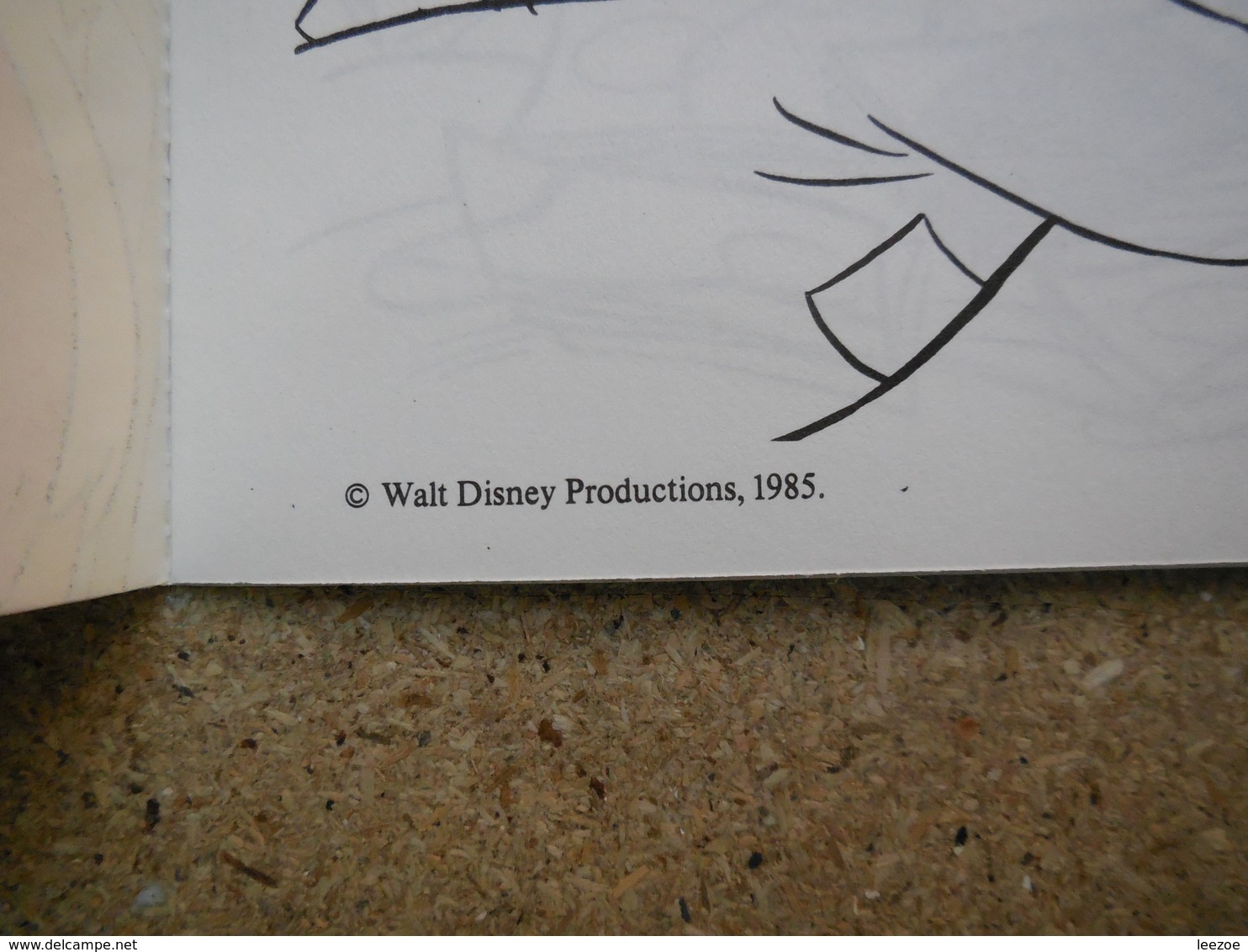 SCROOGE, Walt Disney Coloriage Avec Autocollants, Oncle Picsou, 1985, Rare...3C0420 - Zelfklevers