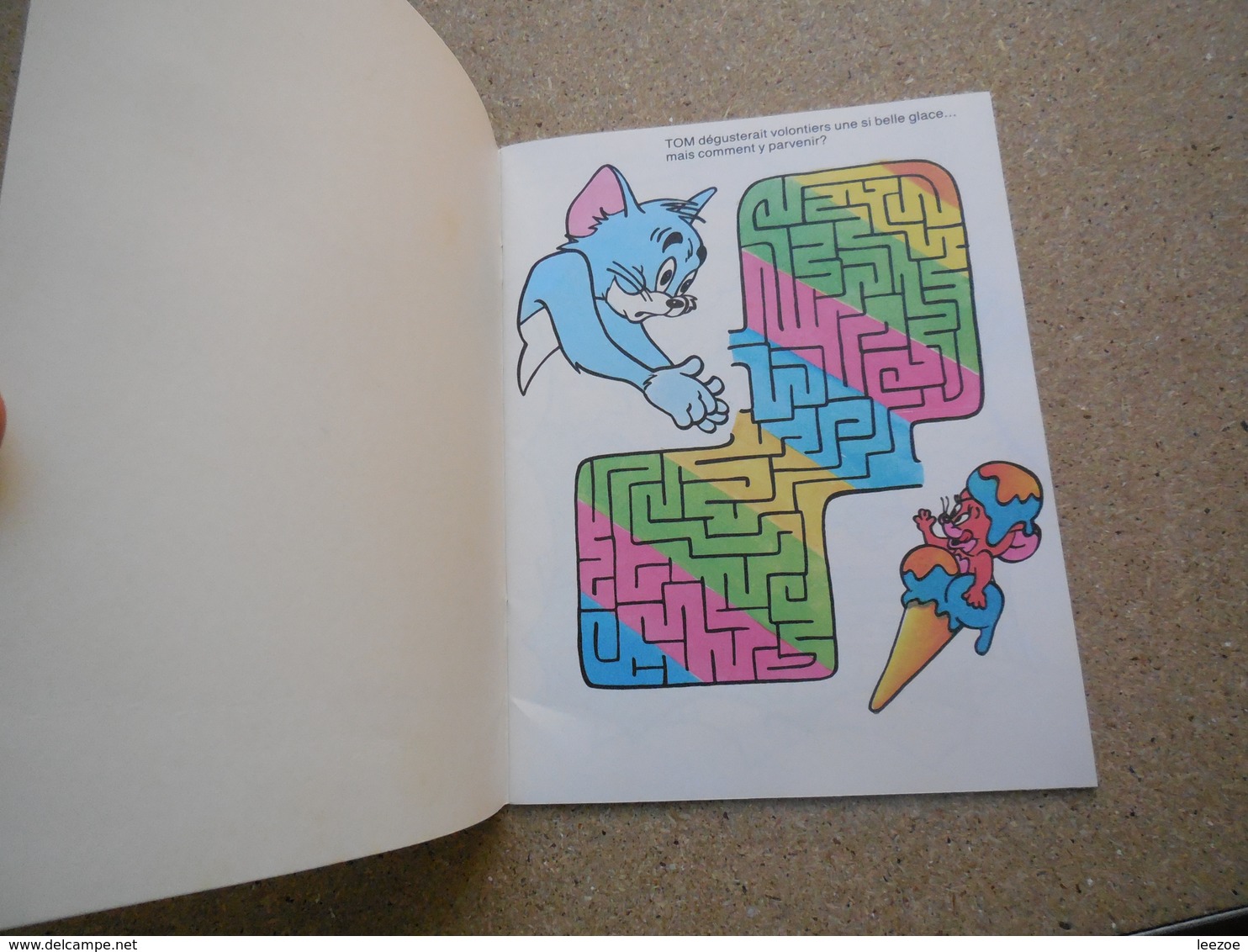Tom Et Jerry Passe Temps, Cahier Jeux 1989, Rare...3C0420 - Autocollants