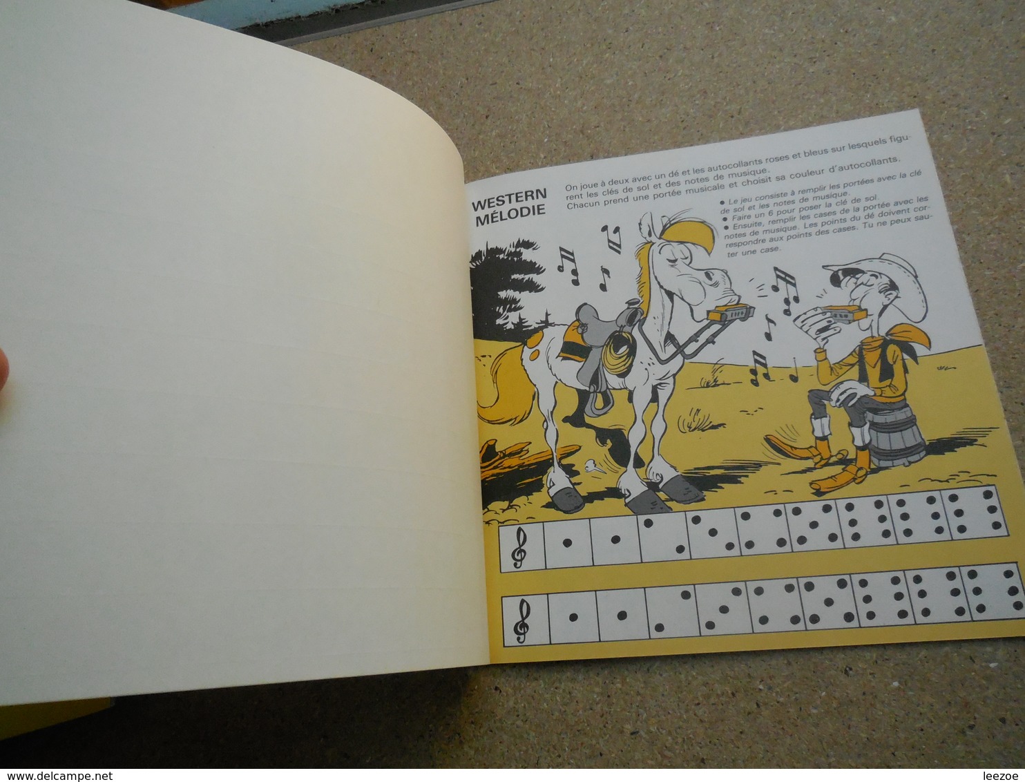 Objets Dérivés BD Dargaud, Lucky Luke Autocollants Jeux 2, éditions Lito-paris, 1985...3C0420 - Adesivi
