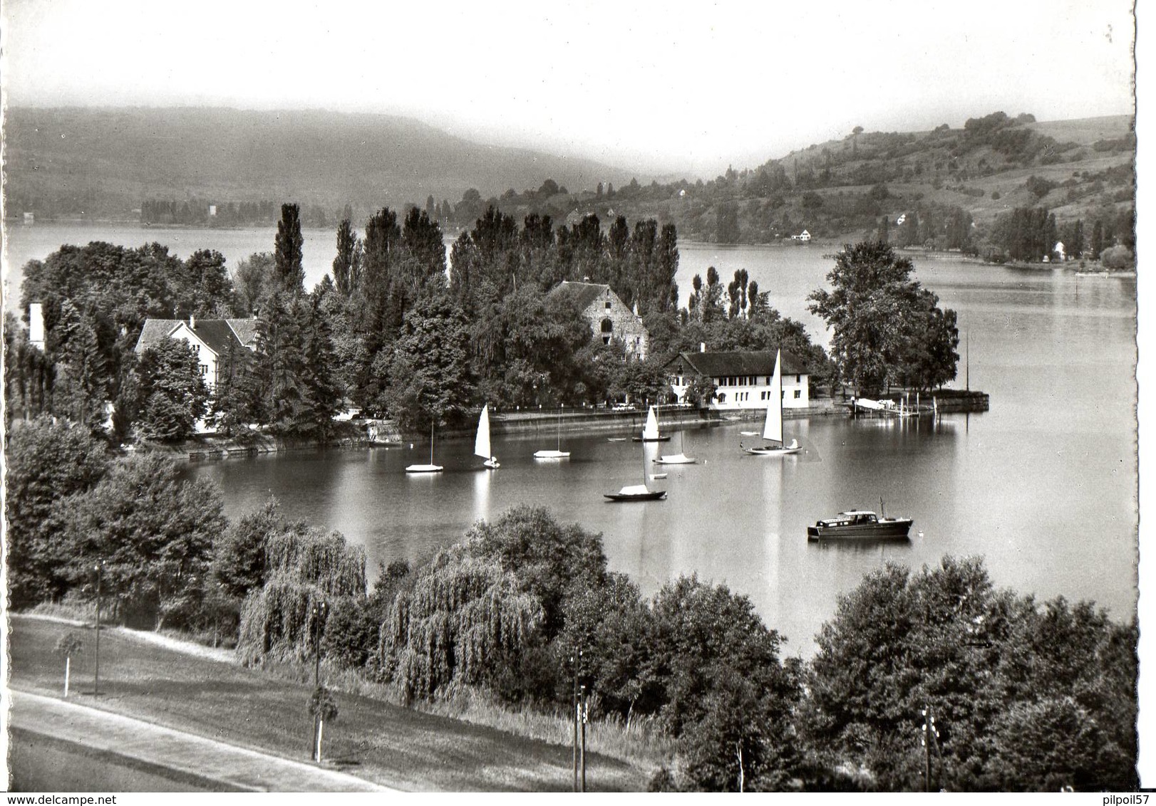 SUISSE - HOTEL RESTAURANT GLARISEGG Am Untersee B. Steckborn - Le Lot De 2 Cartes -  (10.5x14.7) - Steckborn