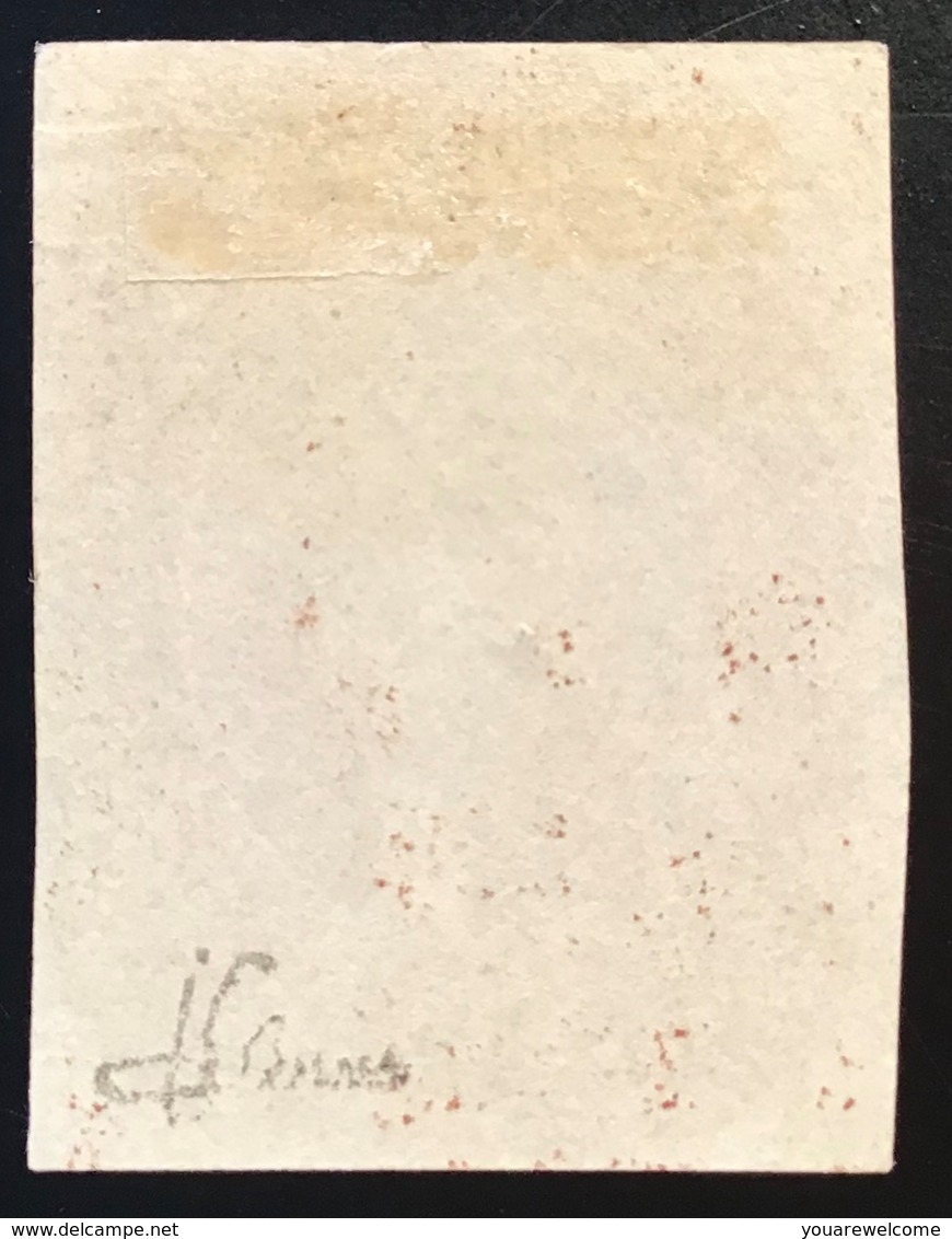 US Scott 12 VF Used, Yv. 6 = 1200€ TB, Signé J.F.BRUN. 1851-57 5c Red Brown On Piece   (USA État-Unis - Used Stamps
