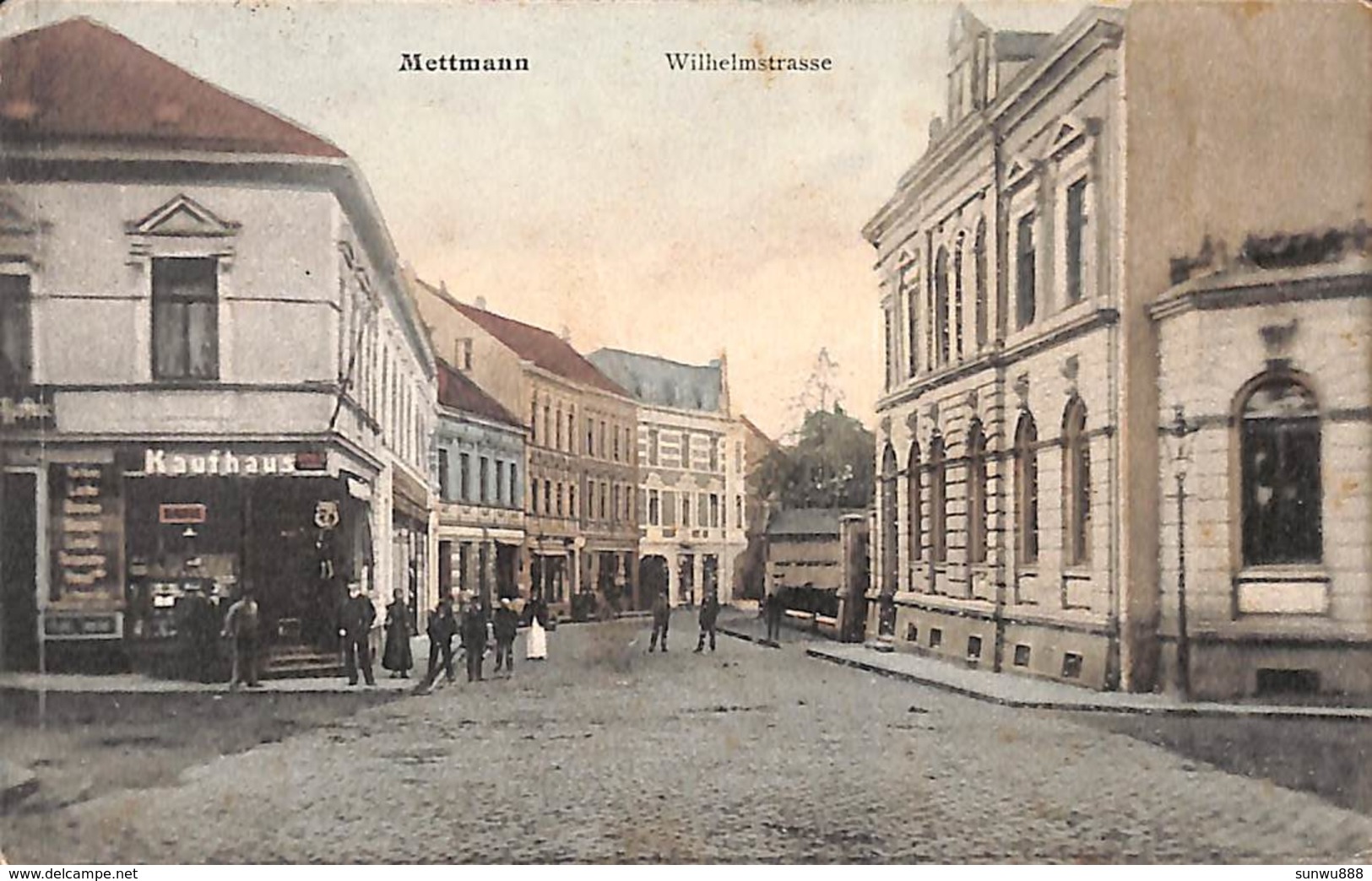 Mettmann - Wilhelmstrasse (animation, Colors 1918 Feldpost) - Mettmann