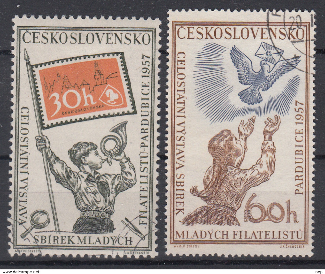 TSJECHOSLOWAKIJE - Michel - 1957 - Nr 1028/29 - Gest/Obl/Us - Oblitérés