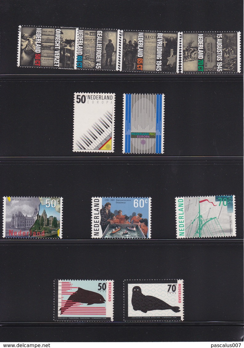 14,1985 NVPH Pays-Bas 1985       Pochette Annuelle  -- Jaarcollectie Year Set Tirage Oplaag  Dimension L24 X H17 - 14,55