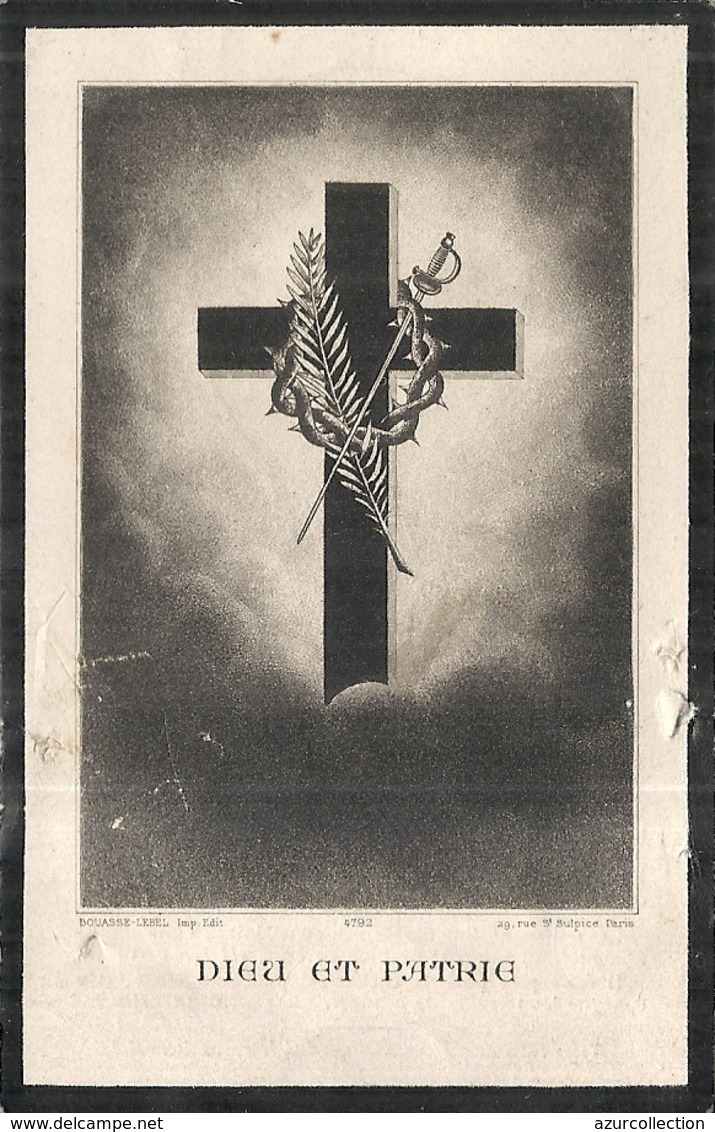 LEON VIGY .GENERAL DE DIVISION . MORT EN 1917. IMAGE RELIGIEUSE - Guerra, Militari