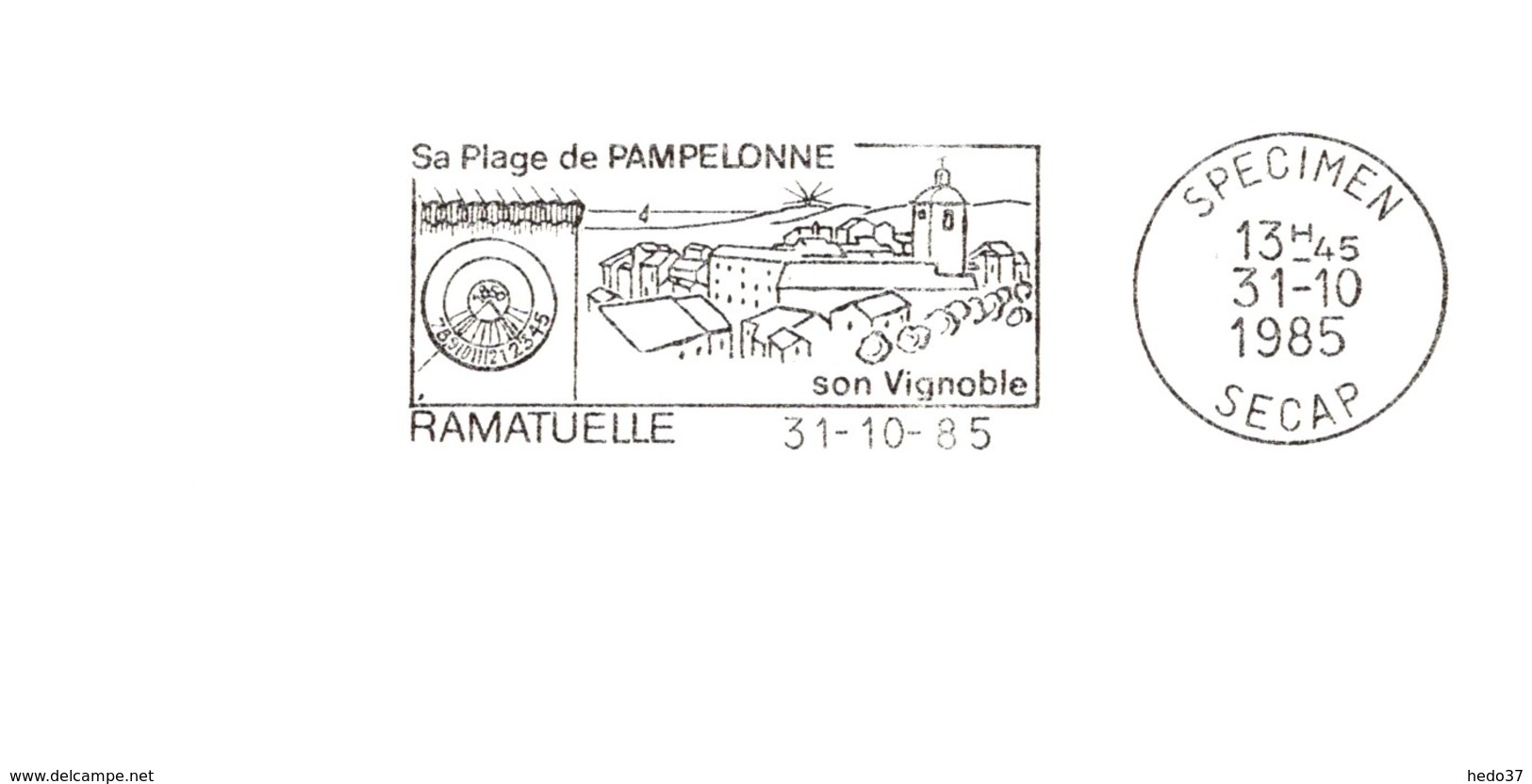 Thème Vin - Flamme Secap SPECIMEN - TB - Vins & Alcools