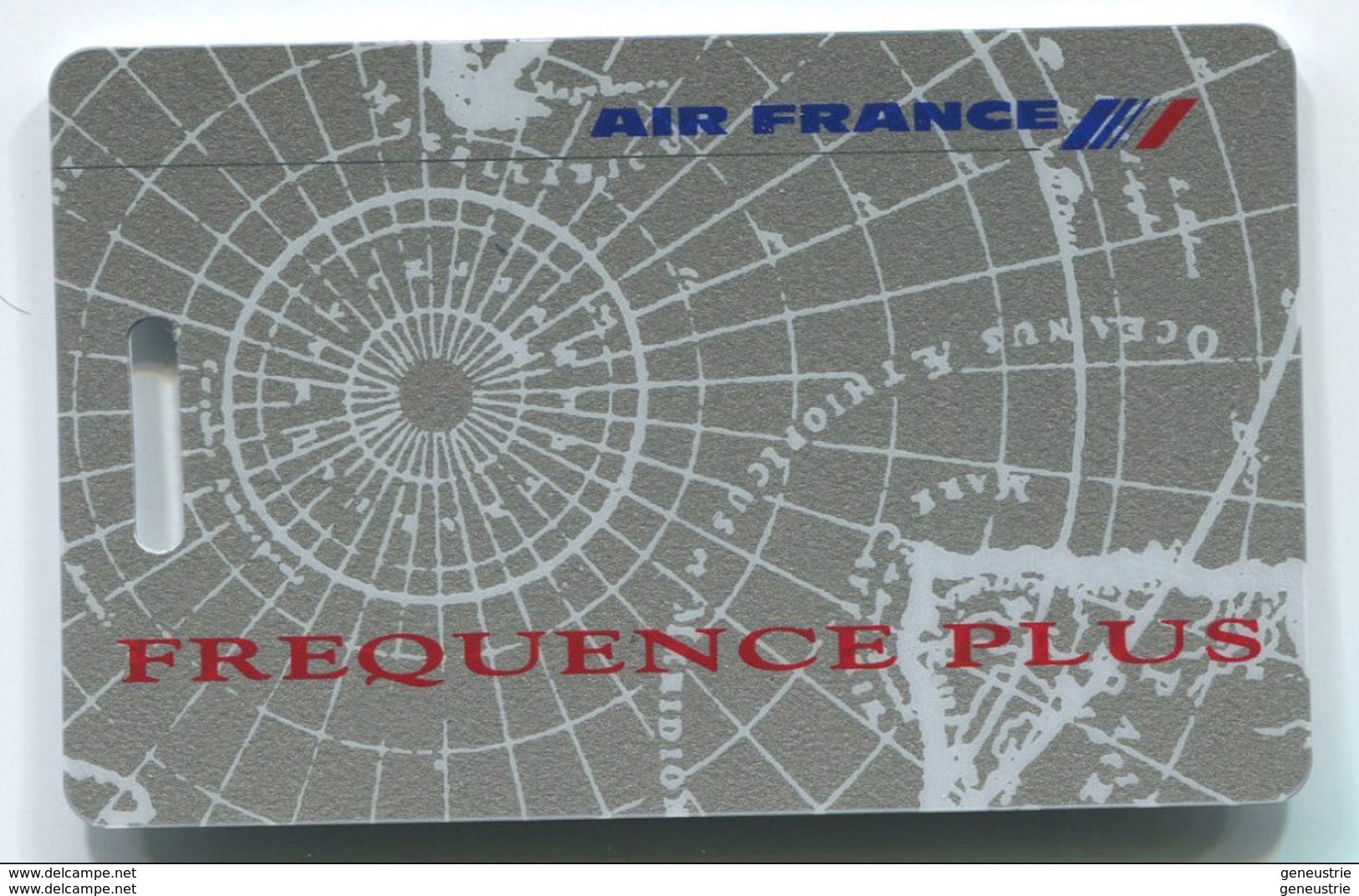 Carte D'identification De Bagages Air France "Fréquence Plus" - Aviation - Avion - Compagnie Aérienne - Baggage Etiketten