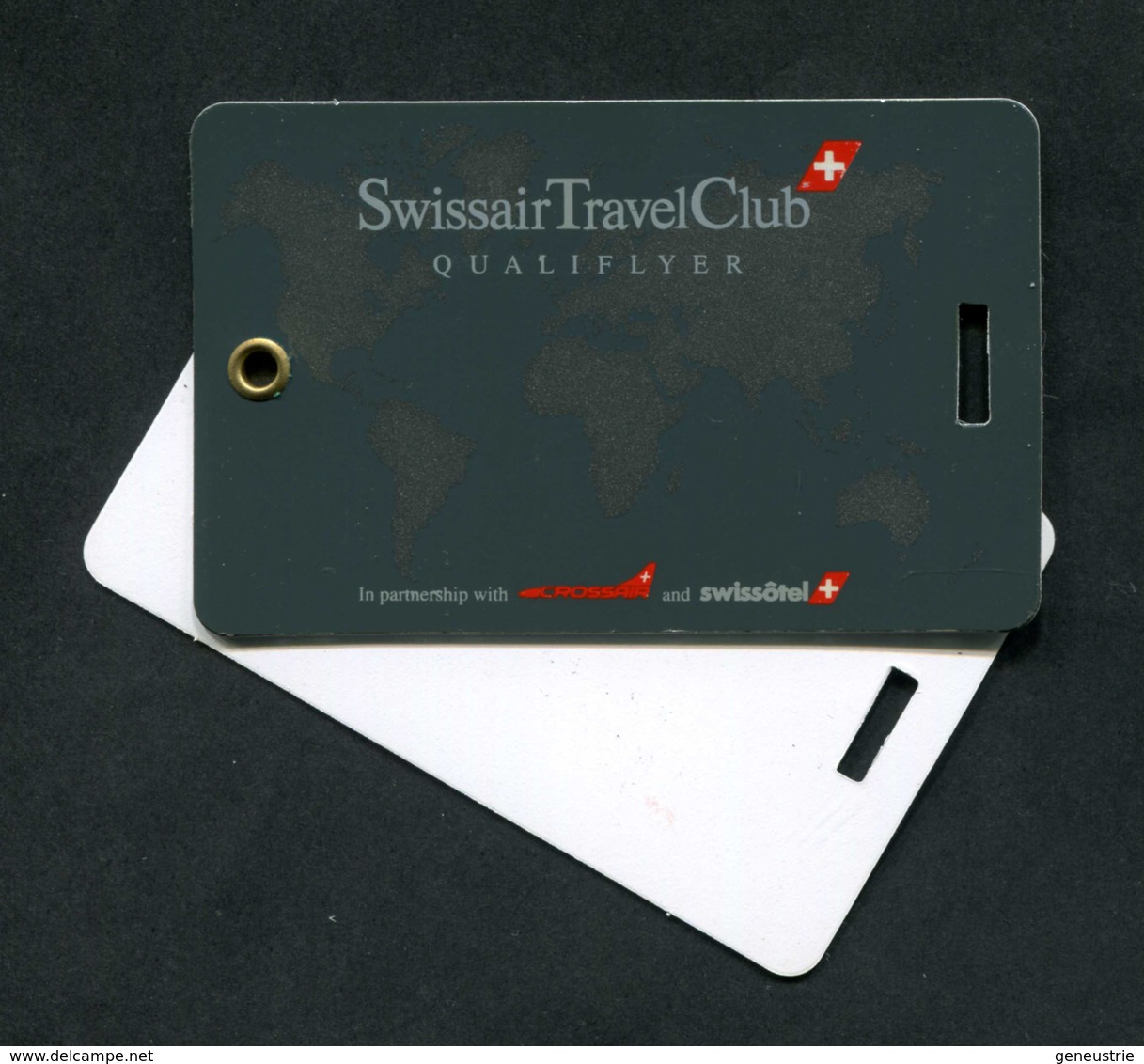 Belle Carte D'identification De Bagages "Swissair Travel Club" Aviation - Avion - Compagnie Aérienne - Etiquetas De Equipaje