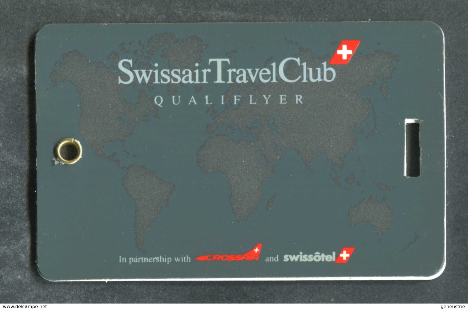 Belle Carte D'identification De Bagages "Swissair Travel Club" Aviation - Avion - Compagnie Aérienne - Etiquetas De Equipaje