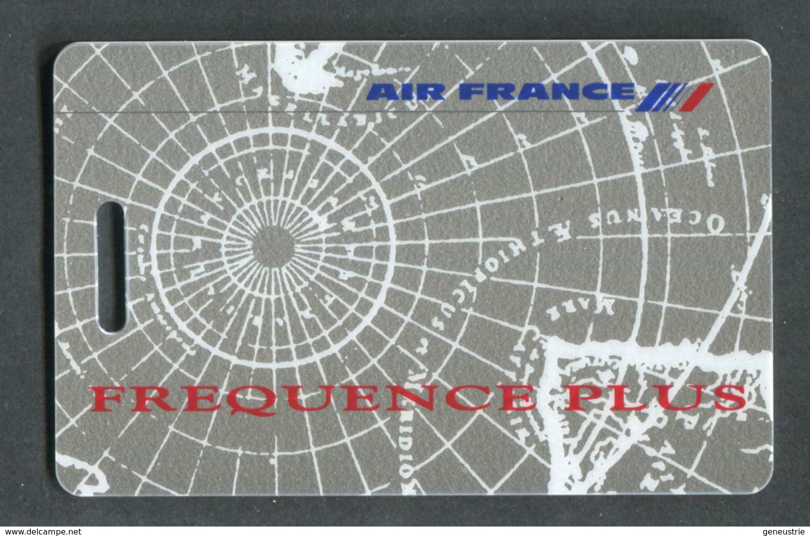 Belle Carte D'identification De Bagages "Air France Fréquence Plus" Aviation - Avion - Compagnie Aérienne - Étiquettes à Bagages