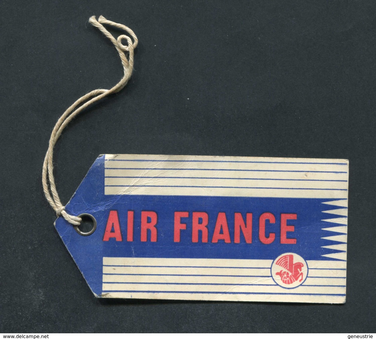Etiquette D'identification De Bagages 1959 "Air France" Aviation Commercial - Avion - Étiquettes à Bagages