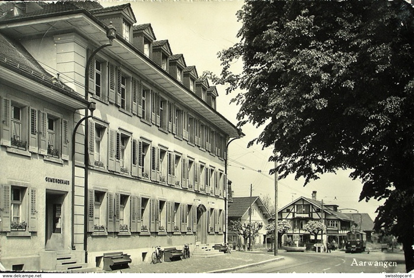 AARWANGEN Gemeindehaus Strassenbahn Tram - Aarwangen